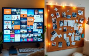 Digital vs. physical vision boards